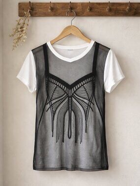 Oblique Creations Mesh Overlay Too Size 3 -Large